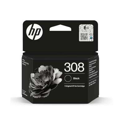 HP 308 Cartouche d’Encre Authentique Noir