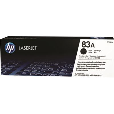 HP 83A CF283A pack de 1, toner d'origine, noir