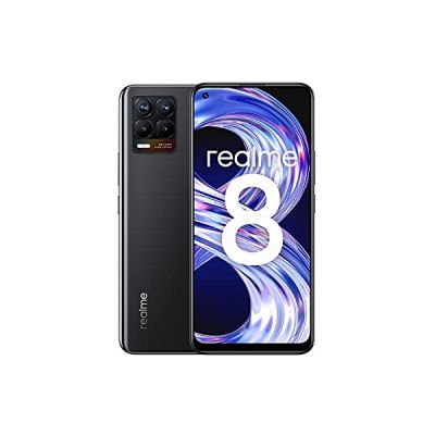 image realme 8 - Smartphone Portable Débloqué 4G (Ecran : 6,4" - 128 Go/6 Go RAM - Double Sim - Android 11) Cyber Black