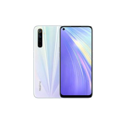 image realme 6 8 Go RAM 128 Go ROM Smartphone 4G MediaTek Helio G90T Android 10 4300 mAh 64MP Caméra Quad Version Européenne - Blanc