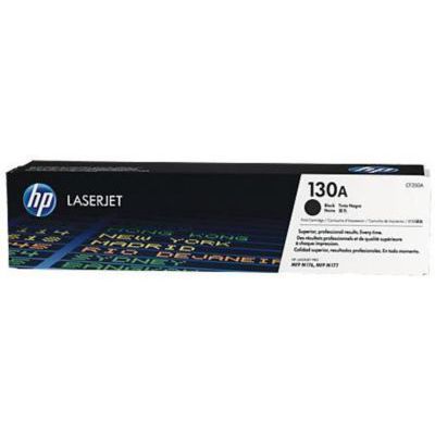image HP 130A CF350A pack de 1, toner d'origine, imprimantes HP Color LaserJet Pro, noir