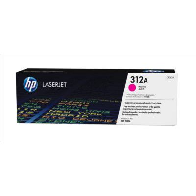 image HP 312A Toner Magenta LaserJet Authentique (CF383A), pour imprimantes HP Color LaserJet Pro MFP M476dn/M476dw/M476nw