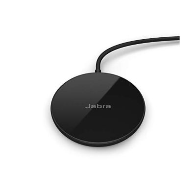 image Jabra Chargeur à Induction sans Fil 5W, certifié Qi - Compatible avec Les écouteurs sans Fil Elite 10 et Elite 8 Active - Câble USB-A, Noir