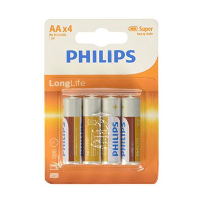 image Philips Pile R6 AA 4 Pièces Longlife