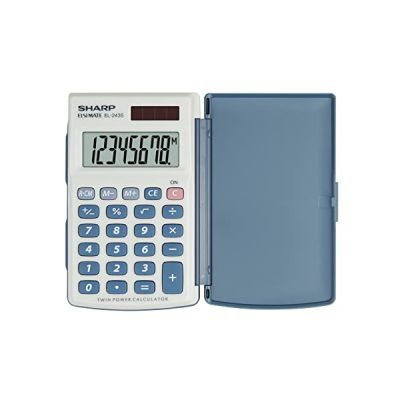 SHARP Calculatrice SHARP EL-243 S, Fonctionnement Solaire/Batterie