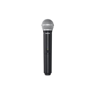 image Shure BLX2/PG58 Émetteur sans Fil Portable avec Capsule Micro vocale PG58 – pour Une Utilisation avec Les systèmes de Microphone sans Fil BLX (récepteur Vendu séparément) | Bande M17