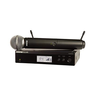 image Shure BLX24R/SM58 Microphone de scène/Direct sans Fil Noir - Microphones (Microphone de scène/Direct, sans Fil, 662-686 MHz, Batterie/Pile, AA, Alcaline)