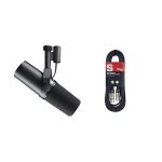 image produit Shure SM7B Microphone Dynamique Voix pour Le Broadcast & TC Helicon Mélangeur de Diffusion en Ligne GoXLR Mini avec Interface USB/Audio et préampli Midas, Compatible PC Uniquement