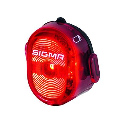 image SIGMA SPORT Feu Arriere Velo Nugget II Lumiere Velo Arriere avec Trois Modes D'éclairage | Feu Vélo LED Rechargeable par Micro USB | Feu Arrière Vélo avec 400m de Portée Jusqu'à 8h D'éclairage