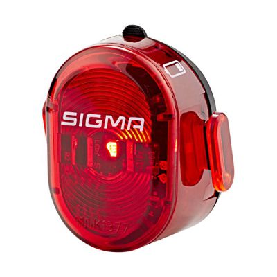 image Sigma Nugget II Feu Arrière De Vélo, Alimentation par Pile Rechargeable, Portée 400 m, Agréé par Le Code De La Route Allemand, Noir