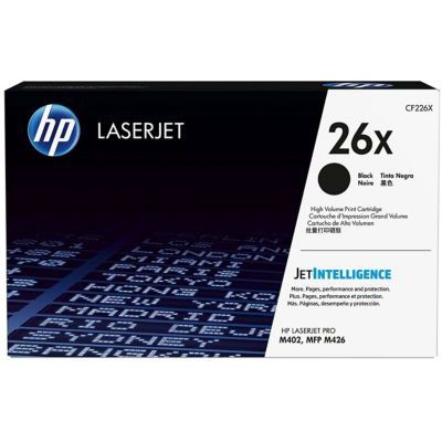 HP 26X CF226X toner haut rendement Authentique, imprimantes HP LaserJet Pro M402/M426, Noir
