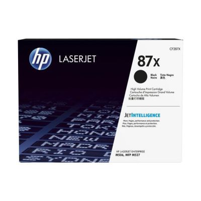 HP 87X CF287X toner haut rendement Authentique, imprimantes HP LaserJet Enterprise M506/M527 et LaserJet Pro M501, Noir