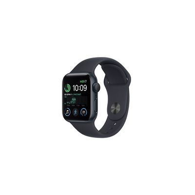 image Apple Watch SE (2ᵉ génération) (GPS, 40mm) Montre connectée - Boîtier en Aluminium Minuit, Bracelet Sport Minuit - Regular. Suivi de la Forme Physique et du Sommeil, détection des Accidents