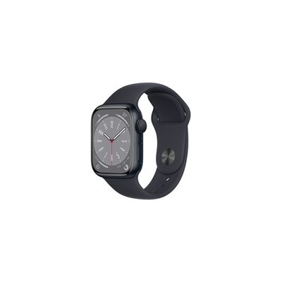 image Apple Watch Series 8 GPS, Boîtier en Aluminium Minuit de 41 mm, Bracelet Sport Minuit - Regular