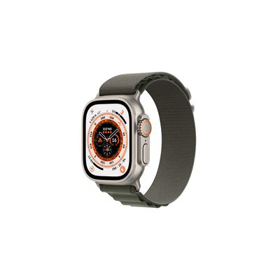 image Apple Watch Ultra (GPS + Cellular, 49mm) Montre connectée - Boîtier en Titane avec Boucle Alpine Vert - Small. Suivi de l’activité Physique, GPS Haute précision,autonomie Extra-Longue durée