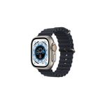 image produit Apple Watch Ultra (GPS + Cellular, 49mm) Montre connectée - Boîtier en Titane avec Bracelet Océan Minuit. Suivi de l’activité Physique, GPS Haute précision,autonomie Extra-Longue durée