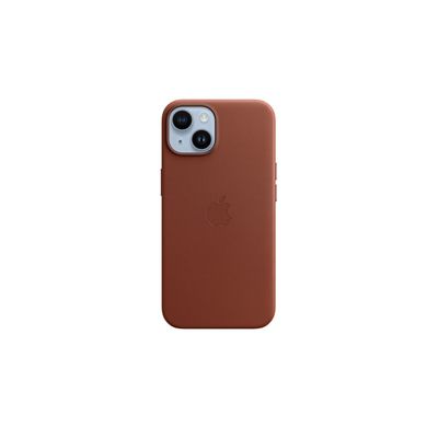 image Apple Coque en Cuir avec MagSafe pour iPhone 14 - Terre de Sienne