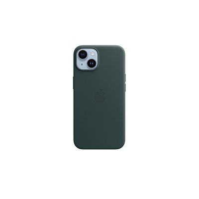 image Apple Coque en Cuir avec MagSafe pour iPhone 14 - Vert forêt