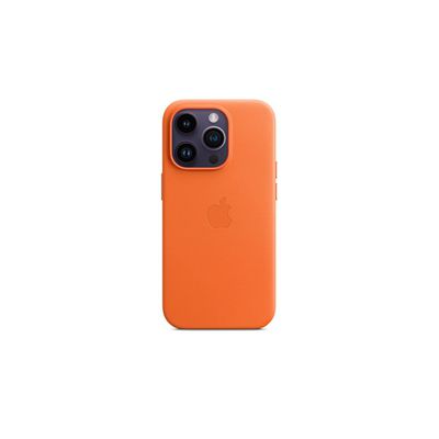 image Apple Coque en Cuir avec MagSafe pour iPhone 14 Pro - Orange