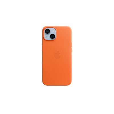 image Apple Coque en Cuir avec MagSafe pour iPhone 14 - Orange