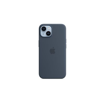 image Apple Coque en Silicone avec MagSafe pour iPhone 14 - Bleu Orage