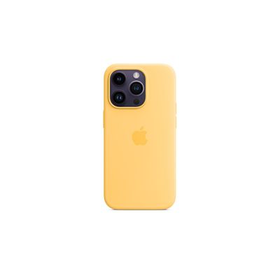 image Apple Coque en Silicone avec MagSafe pour iPhone 14 Pro - Soleil pâle