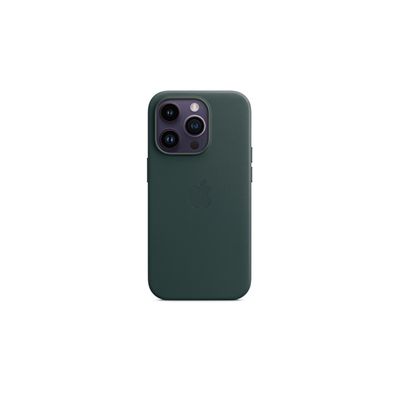 image Apple Coque en Cuir avec MagSafe pour iPhone 14 Pro - Vert forêt