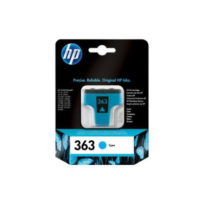 image HP 363 cartouche d'encre cyan authentique pour HP Photosmart C5190/C6180/C6270/C7280 (C8771EE)