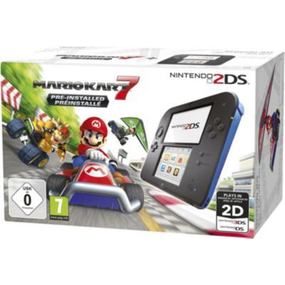 image Console Nintendo 2DS Bleue + Mario Kart 7 Préinstallé