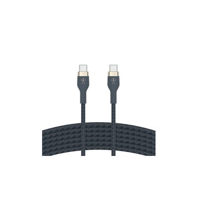 image Belkin Câble à Gaine Tressée USB-C vers USB-C BoostCharge Pro Flex (1 m), Certifié USB-IF, Recharge Power Delivery pour MacBook Pro, iPad Pro, Galaxy S21, Ultra, Plus, etcetra (bleu)