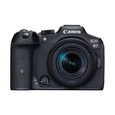 image Canon EOS R7 Appareil Photo avec Objectif RF-S 18-150mm F3.5-6.3 is STM, Appareil Photo Hybride, AF CMOS Dual Pixel II, Enregistrement Vidéo 4K 60p, Prise de Vue en Continu, Bluetooth, Wi-FI, WLAN