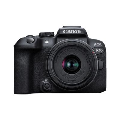 image Canon EOS R10 Appareil Photo Hybride Format APS-C 24 Mpixels Noir Plus Objectif Canon RF-S 18-45mm F4.5-6.3 is STM Standard