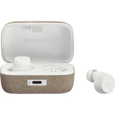 image Sennheiser MOMENTUM True Wireless 3 - Écouteurs intra-auriculaires Bluetooth pour la musique et les appels avec réduction adaptative de bruit et durée de vie de la batterie de 28 heures, Blanc