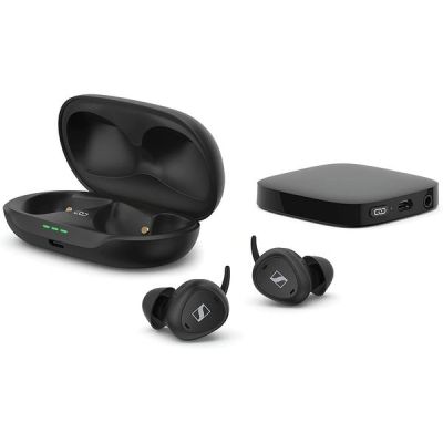 image Sennheiser TV Clear Set, Écouteurs sans Fil avec réduction de Bruit Passive et Bluetooth, Intra-Auriculaires et Confortables, pour écouter la télévision Noir