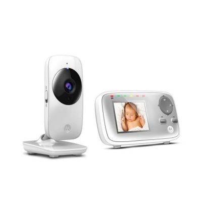 image Motorola MBP 482 - Babyphone vidéo avec écran 2.4", éco mode et vision nocturne, couleur blanc