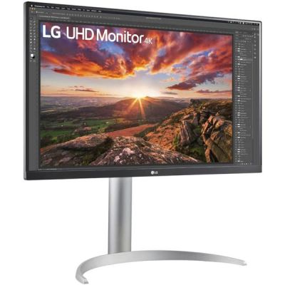 image LG UltraFine 27UP850N-W Ecran PC 4K 27" - dalle IPS résolution UHD 4K (3840x2160), 5ms 60Hz, HDR 400, DCI-P3 95%, AMD FreeSync, USB-C (90W), haut-parleurs, étalonnage des couleurs