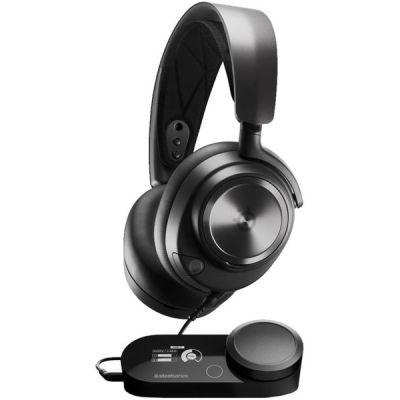image SteelSeries Arctis Nova Pro - Casque gaming multi-système - Son Hi-Res - Son spatial 360° - GameDAC Gen 2 - Micro ClearCast Gen 2 - PC, PS5, PS4, Switch