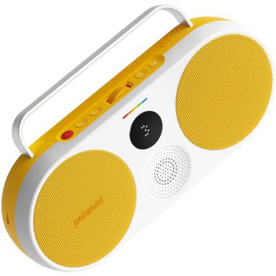 image Polaroid P3 - Enceinte Bluetooth sans Fil Rechargeable avec IPX5 et Double jumelage stéréo - Jaune et Blanc