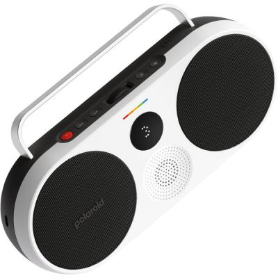 image Polaroid P3 Lecteur de Musique Noir – Haut-Parleur Bluetooth sans Fil rétro-futuriste Rechargeable avec Double appariement stéréo