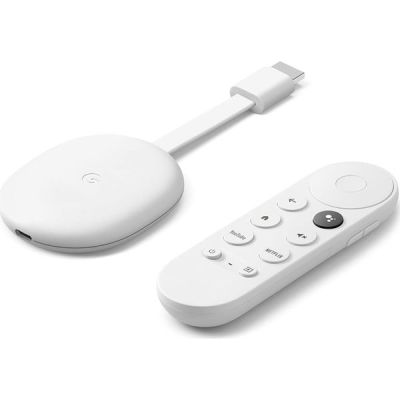 image Chromecast avec Google TV (HD) Neige - Vos divertissements en streaming sur votre téléviseur avec la télécommande vocale – Regardez des films et des séries en HD