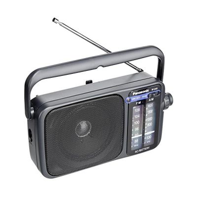 image Panasonic Radio Portable AM/FM 2400DEB-K avec Fonctionnement AC ou DC Noir