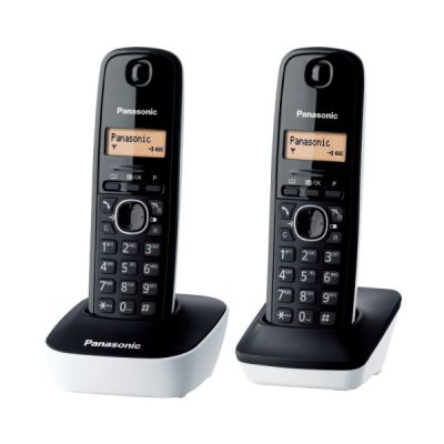 image Panasonic Sans Fil Duo Displ.Lcd Mem.50Num Blanc [Version Italienne]