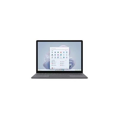 image Microsoft Surface Laptop 5 - Ordinateur Portable (Windows 11, écran tactile 13.5", Processeur Intel EVO Core i5, 8 Go RAM, 256 Go SSD, Clavier Français AZERTY) - Platine, finition Alcantara