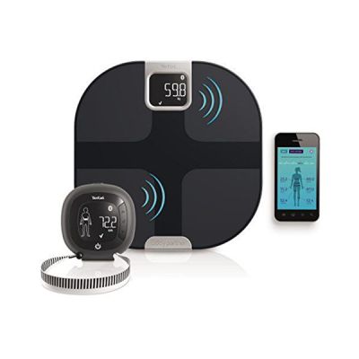 Tefal YD3090S1 Pèse-Personne électronique à écran LED 70 x 60 mm Noir 350 x 350 x 28 mm