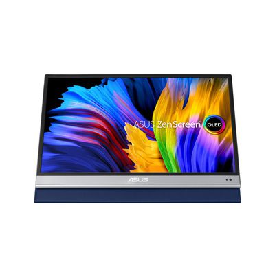 image ASUS Zenscreen OLED MQ13AH - Ecran PC Portable 13,3" FHD - Télétravail ou Gaming - Alimentation Via USB-C/Micro HDMI - 1920x1080-100% DCI-P3-1ms - Delta E< 2 - HDR 10 - Flicker Free - pour Notebook