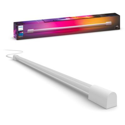 image Philips Hue Play Gradient Light Tube 75cm, Blanc, synchronisation de la lumière avec l'écran (nécessite Hue Sync Box - non fourni), fonctionne avec Alexa, Google Assistant et Apple Homekit