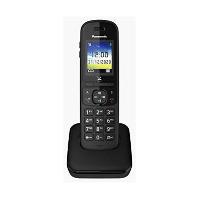 Panasonic KX-TGH710 Téléphone sans fil avec écran couleur, mains libres, bouton de réglage du volume, résistant aux chocs, mode non perturbé, mode Eco Plus, design minimaliste élégant