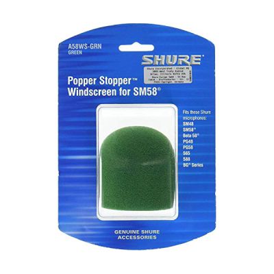 image Shure A58Ws - Blk Pare - Brise en Mousse pour Tous les Microphones Ball Vert