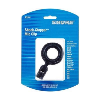 image Shure A55M – Bouchon Antichoc pour Sm58, Sm87, Sm87A, Beta87A, Beta87C et Tous les Autres Poignées 3/4 Pouces et Plus Grandes, Noir