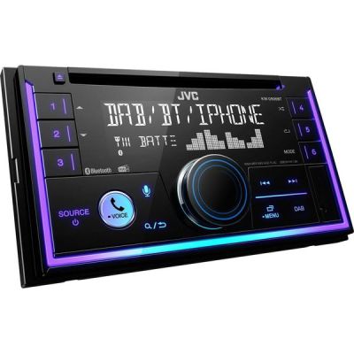 image JVC autoradio 2DIN, CD, USB, iPod, Bluetooth, Dab+, KW-DB95BT Noir